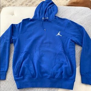 Blue Jordan hoodie.